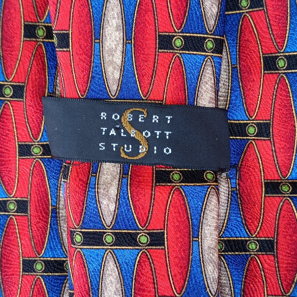 Robert Talbott Studio Red And Blue Patterned *Pri… - image 3